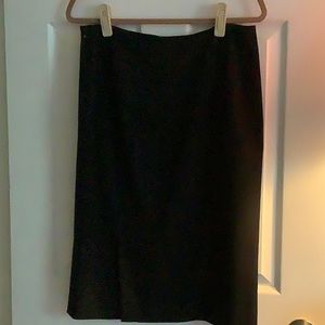 Carlisle Navy Blue A-Line Wool Blend Skirt Size 12
